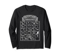 Egyptian Hieroglyphics Ancient Egypt Alphabets Long Sleeve T-Shirt