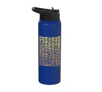 Egyptian Hieroglyphics Ancient Egypt Symbols Pharaoh Cairo Stainless Steel Insulated Water Bottle
