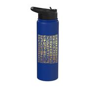 Egyptian Hieroglyphics Ancient Egypt Symbols Pharaoh Cairo Stainless Steel Insulated Water Bottle