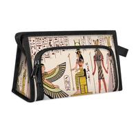 Egyptian Hieroglyphs Gods Travel Makeup Bag for Women Men Kids Girls Boys Egyptian Multipurpose Wash Pouch Bag Toiletry Cosmetic Toiletries Shower Bag Organizer