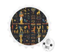 Egyptian Hieroglyphs Pharaohs Pattern Bottle Opener/Refrigerator Magnetic Stick Photos Notifications Or Reminders Portable Decorative Gifts