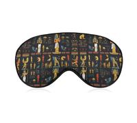 Egyptian Hieroglyphs Pharaohs Pattern Eye Mask for Women Men Cute Sleep Masks Soft Patch Blackout Eye Cover Travel Blindfold