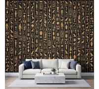 Egyptian Hieroglyphs Wall Mural 150x105cm, Ancient Egyptian Art Poster Mural, HD 3D Print Non-Woven Photo Wallpaper, Modern Living Room Bedroom TV Backdrop Wall Decoration
