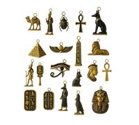 Egyptian Holiday Countdown Calendar - Acrylic 2D Ornament Set, 24 Days Ancient Egyptian Symbols | History Lover Christmas Gift Collection, 2025 Seasonal Decor for Living Room, Farmhouse, Aut