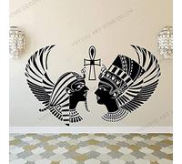 Egyptian King and Queen Avatar Modern Egyptian Family Wallpaper Sticker Creative Home Ancient Pattern Wall Decal Decoration 51X85Cm