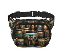 Egyptian Magic Jar Printed multifunctional waist bag, unisex trendy messenger bag, travel sports storage bag