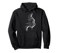 Egyptian-Mau Cat Lover Drawing Motif Illustration Pullover Hoodie