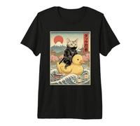Egyptian Mau Cat Ninja Japan Japanese Ukiyo-e Art Premium T-Shirt