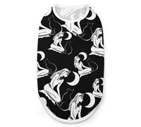 Egyptian Moon Goddess Bastet Cat Dog Shirts Summer Pet Clothes Comfort T-Shirts Vest Sleeveless Tank Top for Cats Dogs S