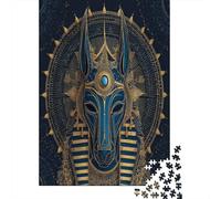 Egyptian Motifs Jigsaw Puzzles Challenge Toy Educational Games Home Decoration for Adults& Teenager Age 14 Years Up 38x26cm/1000pcs