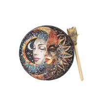 Egyptian Music Drum With Beautiful Painting Percussion Musical Instrument Accompaniment(Bright Moon Muse)