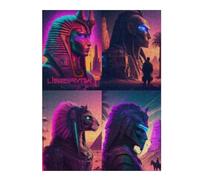 Egyptian Mythology Art Classic Jigsaw Puzzle for Adults, 500 PCS