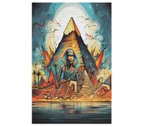 Egyptian Mythology Wooden Jigsaw Puzzles for Adults Hard Poster Puzzle 1000 Piece Precise Interlocking Educational Game Toys 78×53cm