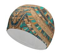 Egyptian Necklace Swim Cap for Women Men Swimming Hat Bath Waterproof Pool Caps for Long Thick Curly Hair