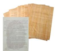Egyptian Papyrus Blank Paper Set of 10 Sheets for Art Projects Scrapbooking Album Refill Scrolls and Teaching Ancient Hieroglyphic History 4x6in (10x15cm) (Set of 10)