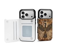 Egyptian Papyrus Depicts The Eye of Horuses Phone Case Compatible for iPhone 17 Pro Wallet Cases Card Holder Cell Phone Cover Protection