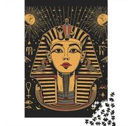 Egyptian Pharaoh 1000 Piece Puzzles For Adults Creative Rectangular Puzzle Wooden Puzzle Puzzle Jigsaw for Friends Family 1000pcs (75x50cm)