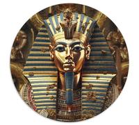 Egyptian Pharaoh 1000 Piece Round Puzzles for Adults And Kids Jigsaw Creative Impossible Hard Difficult Challenging 1000pcs (67.5x67.5cm)