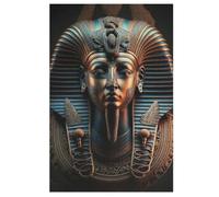 Egyptian Pharaoh 1000 Pieces Wooden Jigsaw Puzzle for Adults Puzzles Brain Exercise Challenge High Difficulty Game for Kids 78×53cm