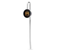 Egyptian Pharaoh Black Cat Bookmark Round Book Page 1"
