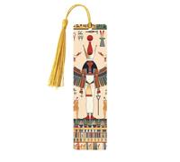 Egyptian Pharaoh Bookmark Ancient Wooden Bookmark with Tassel Book Mark for Women Men Reading Page Markers Gifts for Book Lovers