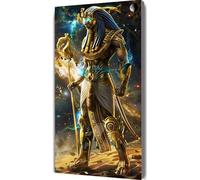 Egyptian Pharaoh Diamond Art Kits Adults, 5D Diamond Painting Egypt Diamond Art Kits for Kids Beginners, Square Drill Diamond Dots Crystal Art Embroidery Paintings, Room Wall Decor Gifts 30x60cm 7-U
