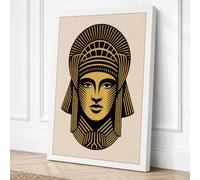 Egyptian Pharaoh Icon Canvas Wall Art Print 18x12 Inch (46 x 30 cm)