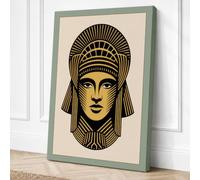 Egyptian Pharaoh Icon Canvas Wall Art Print 18x12 Inch (46 x 30 cm)