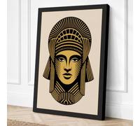 Egyptian Pharaoh Icon Canvas Wall Art Print 18x12 Inch (46 x 30 cm)