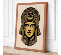 Egyptian Pharaoh Icon Canvas Wall Art Print 36x24 Inch (91 x 61 cm)