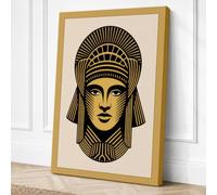 Egyptian Pharaoh Icon Canvas Wall Art Print 36x24 Inch (91 x 61 cm)