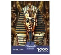 Egyptian Pharaoh Jigsaw Puzzles Puzzle for Adults Kids. 1000 Pieces Great Gifts Challenge Toy Educational Games Home Decoration for Adults& Kids Age 14 Years Up 70x50cm/1000pcs