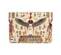 Egyptian Pharaoh Laptop Sleeve 13 Inch PU Leather Case Protective Ancient Laptop Bag Water Resistant Computer Case Tablet Carrying Bag for Women Men