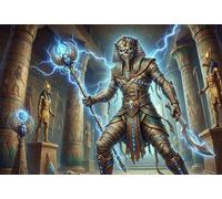 Egyptian Pharaoh Mummy 1000 Piece Jigsaw Puzzle,Adults & Kids 14+,Home Wall Decor,Gift Idea,Impossible Challenge,Premium Cardboard,Educational Toy,Stress Relief 70x50cm