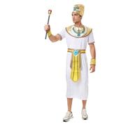 Egyptian Pharaoh Outfit Men Adult Ancient Robes with Accessories Egypt King Toga for Halloween Cosplay Costume Set
