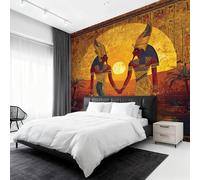 Egyptian Pharaoh Wallpaper for Living Room, Ancient Egypt Wall Mural, Non-Woven Photo Wallpaper for Bedroom, Home Decor Wall Paper 280 x 200 cm (W x H) Y&W80