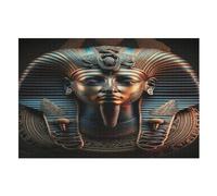 Egyptian Pharaoh Wooden Jigsaw Puzzles, 1000 Piece Puzzle Board Game, Best Gift for Adults And Kids, Family Game, (75×50cm)