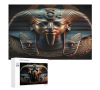 Egyptian Pharaoh Wooden Jigsaw Puzzles 1000 Piece Puzzle For Adults. Challenging To Complete But Fun And Humorous Jigsaws （75×50cm）