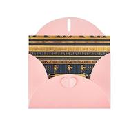 Egyptian Pharaonic Frescoes Greeting Cards For All Occasions - Blank Greeting Cards With Envelopes, Holiday Cards 4x6 Inches (Horizontal) Pink