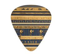 Egyptian Pharaonic Frescoes guitar pick set, 3 different thicknesses, 12 pieces for a variety of instruments