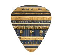 Egyptian Pharaonic Frescoes Guitar picks 12 pieces, ABS material, smooth edges, comfortable feel, 3 optional thicknesses