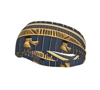 Egyptian Pharaonic Frescoes Sports Sweatband. Sweat-Absorbent, Breathable, Unisex, Suitable for Running, Fitness, Basketball