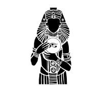 Egyptian Pharaons Vinyl Wall Decal Pharaoh Ancient Egypt Egyptian Wall Stickers for Home Interior Wall Decor Art Mural-L-49x92cm