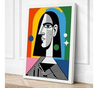 Egyptian Profile Modern Canvas Wall Art Print 24x16 Inch (61 x 41 cm)