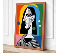 Egyptian Profile Modern Canvas Wall Art Print 30x20 Inch (76 x 51 cm)