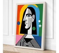 Egyptian Profile Modern Canvas Wall Art Print 36x24 Inch (91 x 61 cm)
