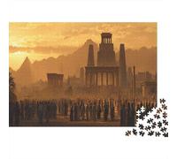 Egyptian Pylons, Ziggurat, Greek Acropolis Puzzle 1000pcs (75x50cm) Puzzles, Die Für Erwachsene Und Personen Ab 14 Jahren Geeignet Sind