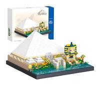 Egyptian Pyramid Building Blocks Set, Mini Bricks Famous Landmarks Architecture Building Toys, 3D Pyramid Puzzle Historical Building Kit, Creative Gifts for Adults & Teens, 2273 PCS