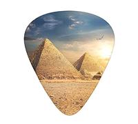 Egyptian Pyramid in Desert 12 Pack Guitar Picks Guitar Plectrums for Electric Acoustic Bass Guitarï¼ˆSpec 0.46 0.71 0.96mmï¼‰