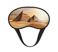 Egyptian Pyramid in Desert Sleep Mask for Side Sleeper, Blackout Eye Mask for Women Men, Zero Pressure Sleeping Masks Soft Breathable Eye Cover Comfortable Blindfold Eyeshade for Night Sleep